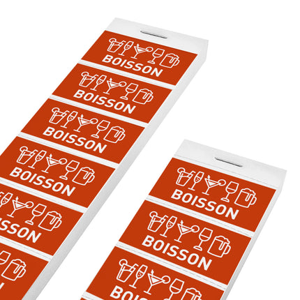 Carnet de tickets BOISSON sur bande - 1000 tickets