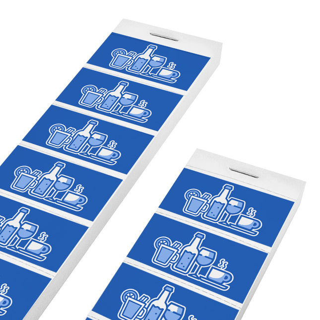 Carnet de tickets symbole boisson sur bande - 1000 tickets