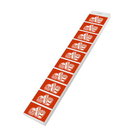 Carnet de tickets symbole repas sur bande - 1000 tickets