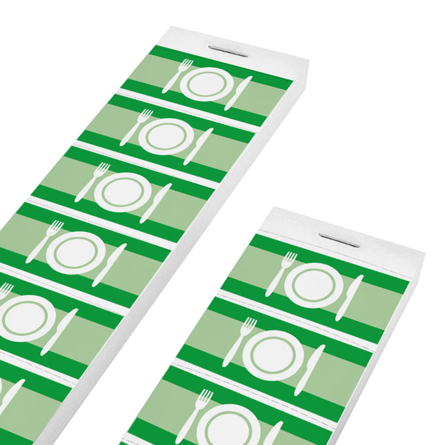 Carnet de tickets symbole dîner sur bande - 1000 tickets