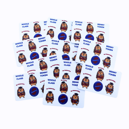 Jetons personnalisés rectangle - 64  x 42 mm - 100 pièces