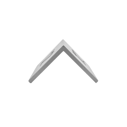 Chevalet de table numéroté argenté aluminium Fortis - 50 x 40 mm - par pièce