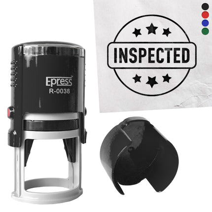 Tampon encreur - Inspected -  Ø38 mm