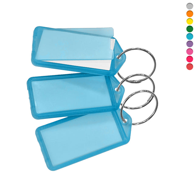 Porte-clés avec anneau - 60 x 27 mm - 100 pièces