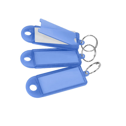 Porte-clés étiquettes avec anneau - 60 x 22 mm - 100 pièces