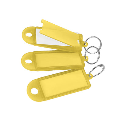 Porte-clés étiquettes avec anneau - 60 x 22 mm - 100 pièces