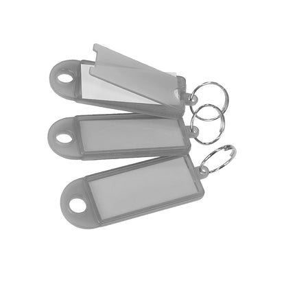 Porte-clés étiquettes avec anneau - 60 x 22 mm - 100 pièces