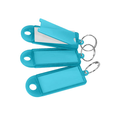 Porte-clés étiquettes avec anneau - 60 x 22 mm - 100 pièces