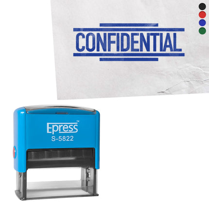 Tampon encreur - Confidential - 58 x 22 mm