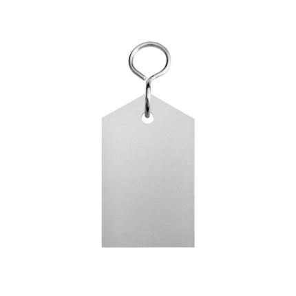 Porte-clés hôtel Bercy - 50 x 30 mm - aluminium - par pièce