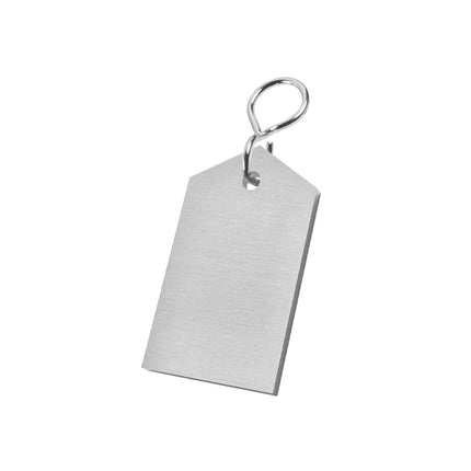 Porte-clés hôtel Bercy - 50 x 30 mm - aluminium - par pièce