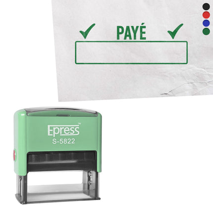 Tampon encreur - Payé - 58 x 22 mm
