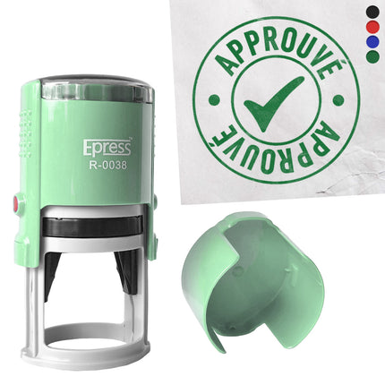 Tampon encreur - Approuvé -  Ø38 mm