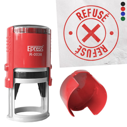 Tampon encreur - Refusé -  Ø38 mm