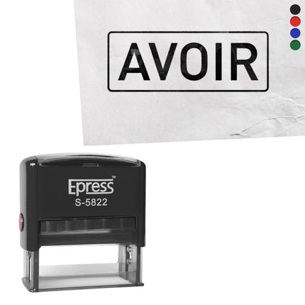 Tampon encreur - Avoir - 58 x 22 mm