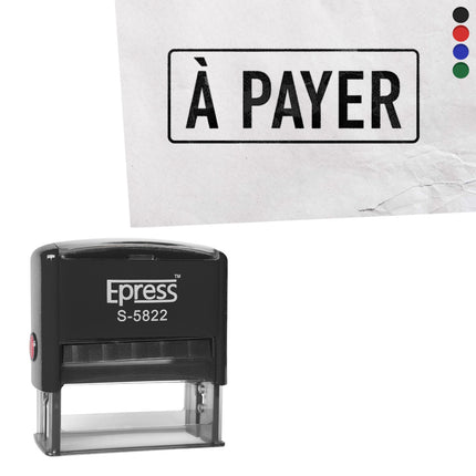Tampon encreur - À payer - 58 x 22 mm