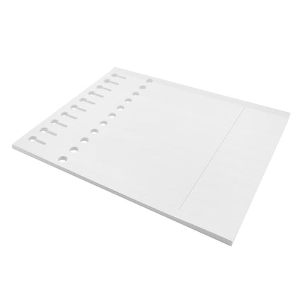 Étiquettes à boucle blanches avec perforation - 250 x 19,1 mm - pour imprimante laser - 200 étiquettes