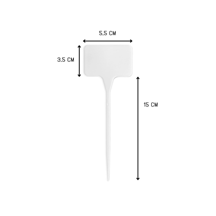 Étiquettes à planter plastique - 5,5 x 3,5 cm - 10 étiquettes
