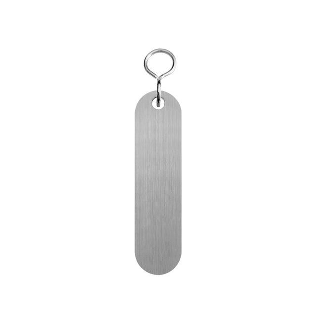 Porte-clés hôtel Chasse - acier inoxydable - 78 x 20 mm - par pièce
