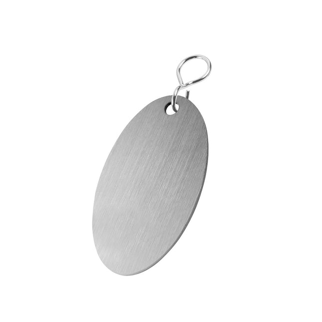 Porte-clés hôtel Marché - acier inoxydable - 67 x 37 mm - par pièce