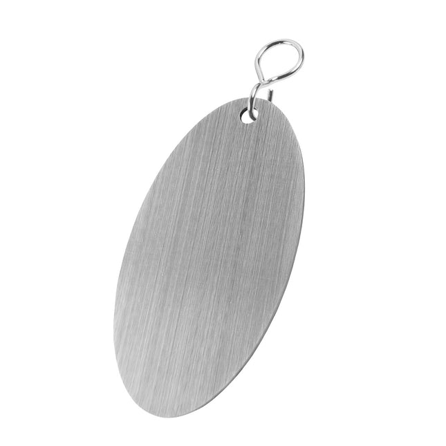 Porte-clés hôtel Marché - acier inoxydable - 85 x 45 mm - par pièce